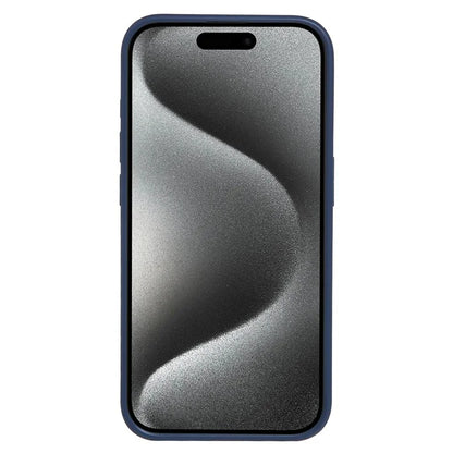 For iPhone 15 Pro Max Case Kickstand Card Holder PU+TPU Phone Cover