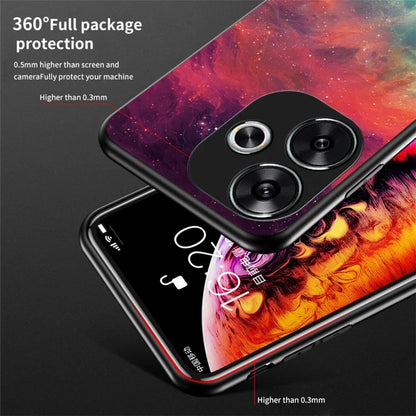 For Xiaomi Redmi Turbo 3 5G Case Slim Tempered Glass Phone Cover