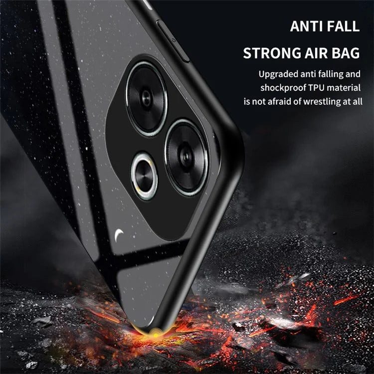 For Xiaomi Redmi Turbo 3 5G Case Slim Tempered Glass Phone Cover