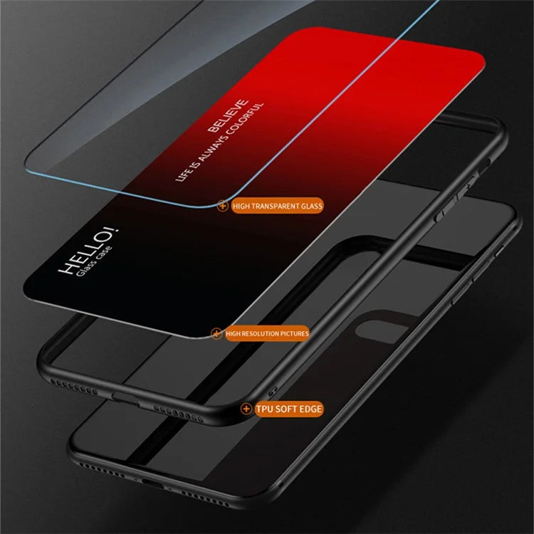 For Xiaomi Redmi Turbo 3 5G Tempered Glass Case PC+TPU Protective Phone Cover