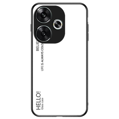 For Xiaomi Redmi Turbo 3 5G Tempered Glass Case PC+TPU Protective Phone Cover