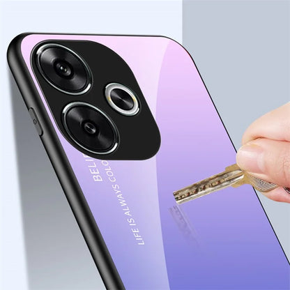 For Xiaomi Redmi Turbo 3 5G Tempered Glass Case PC+TPU Protective Phone Cover