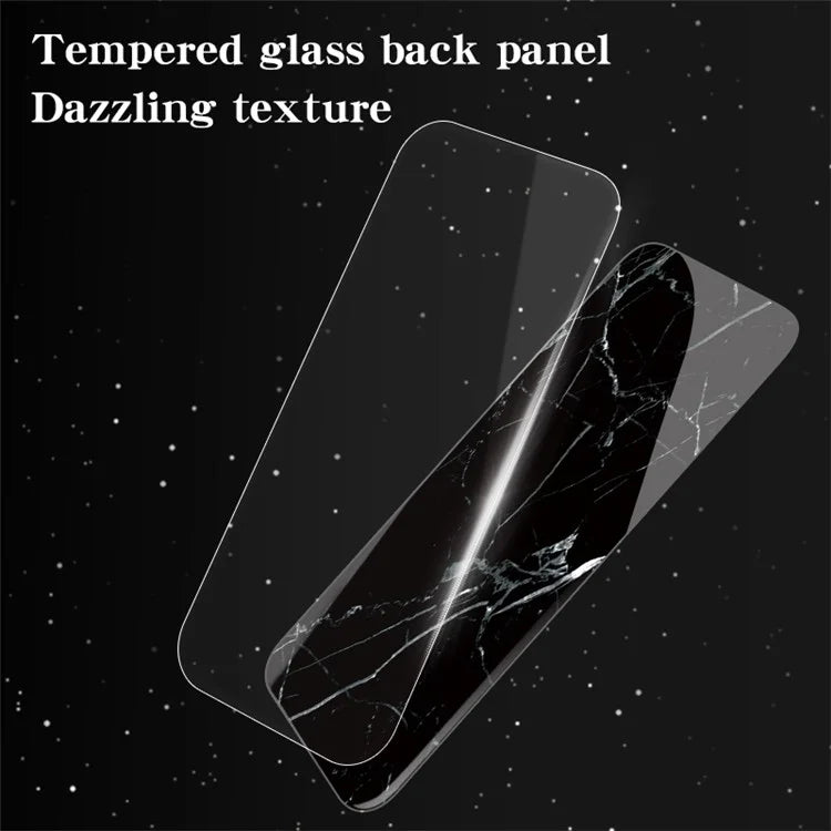 For Xiaomi Redmi Turbo 3 5G Tempered Glass Case Marble Pattern Protective Phone Cover