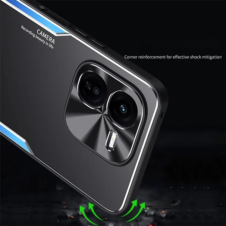 For vivo iQOO Z9x 5G Wholesale Case Aluminum Alloy + TPU Shockproof Phone Cover with Kickstand