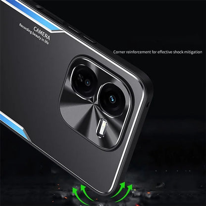 For vivo iQOO Z9x 5G Wholesale Case Aluminum Alloy + TPU Shockproof Phone Cover with Kickstand