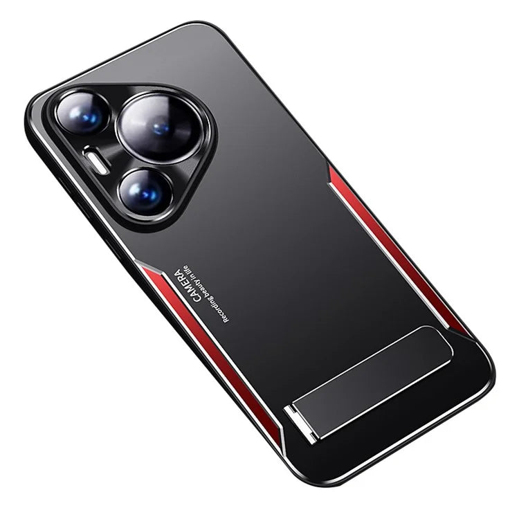 For Huawei Pura 70 Pro / Pura 70 Pro+ Case Support Kickstand Aluminum Alloy + TPU Phone Cover