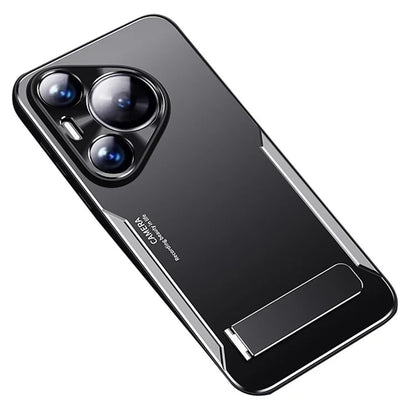 For Huawei Pura 70 Pro / Pura 70 Pro+ Case Support Kickstand Aluminum Alloy + TPU Phone Cover