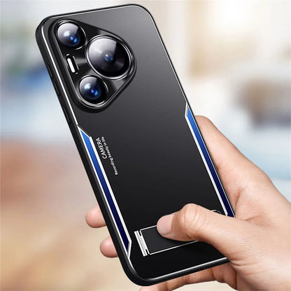 For Huawei Pura 70 Pro / Pura 70 Pro+ Case Support Kickstand Aluminum Alloy + TPU Phone Cover