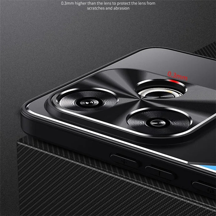 For Xiaomi Redmi Turbo 3 5G / Poco F6 5G Cover Aluminum Alloy + TPU Phone Case with Kickstand