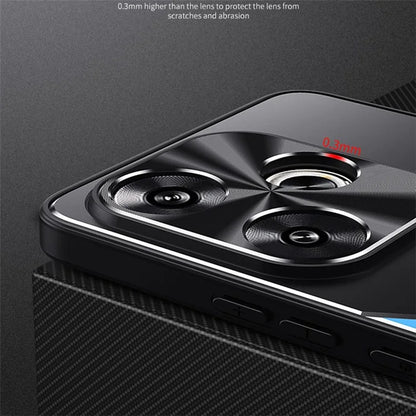 For Xiaomi Redmi Turbo 3 5G / Poco F6 5G Cover Aluminum Alloy + TPU Phone Case with Kickstand