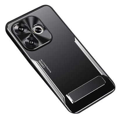 For Xiaomi Redmi Turbo 3 5G / Poco F6 5G Cover Aluminum Alloy + TPU Phone Case with Kickstand