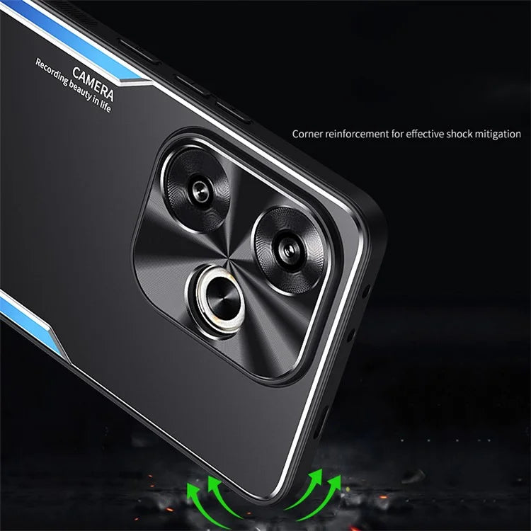 For Xiaomi Poco F6 5G / Redmi Turbo 3 5G Case Aluminium Alloy+TPU Protective Phone Cover