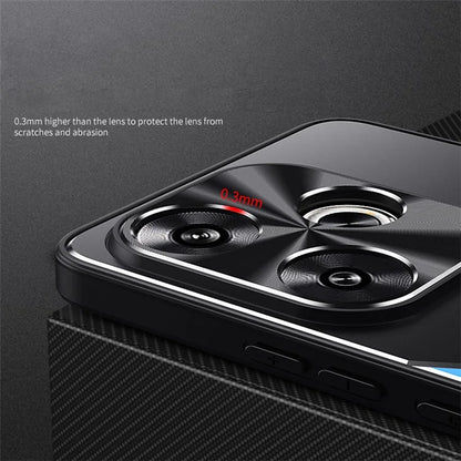 For Xiaomi Poco F6 5G / Redmi Turbo 3 5G Case Aluminium Alloy+TPU Protective Phone Cover