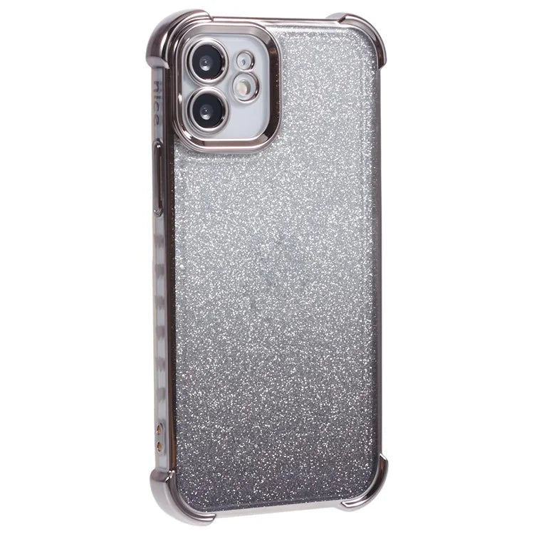 For iPhone 11 Mobile Phone Case Glitter Gradient Color Electroplating TPU Phone Cover