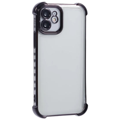 For iPhone 11 Electroplating Phone Case Heart Pattern Edge TPU Phone Back Cover