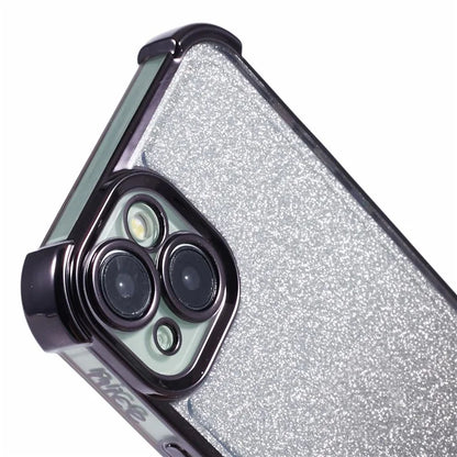 For iPhone 14 Plus Cell Phone Cover Glitter Gradient Electroplating Anti-Fall TPU Phone Case