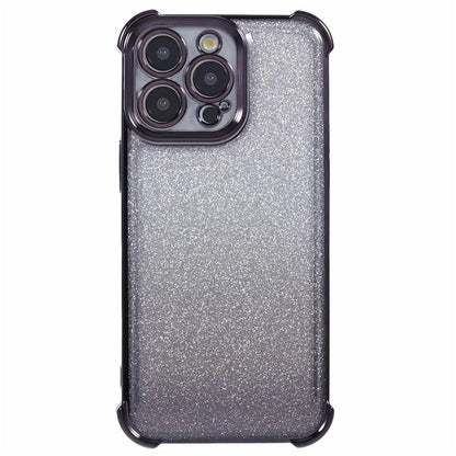 For iPhone 12 Pro Max Case Electroplating TPU Glitter Gradient Phone Protective Cover