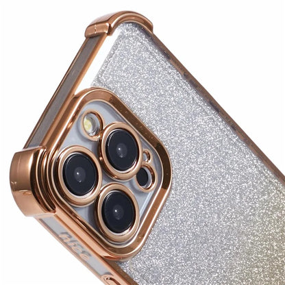 For iPhone 12 Pro Max Case Electroplating TPU Glitter Gradient Phone Protective Cover