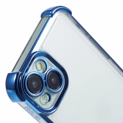 For iPhone 14 Case Electroplating TPU Phone Back Cover with Side Heart Pattern
