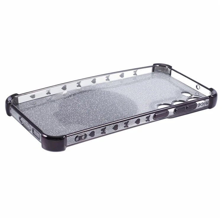 For Samsung Galaxy S23 Case Bling Gradient TPU Phone Cover with Kickstand / Cosmetic Mirror