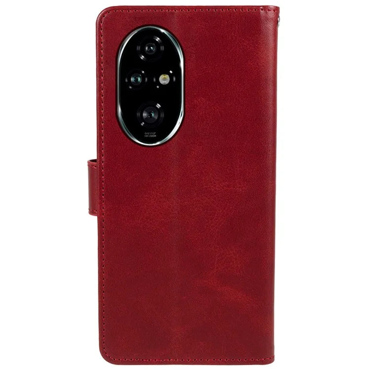 For Honor 200 Pro 5G Wallet Case Calf Texture Leather Phone Cover
