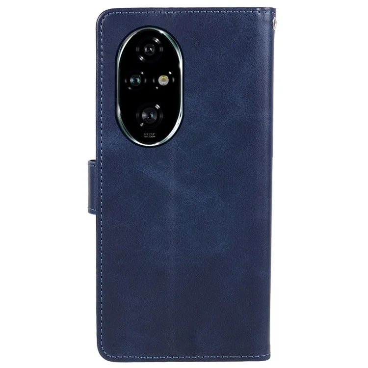For Honor 200 Pro 5G Wallet Case Calf Texture Leather Phone Cover