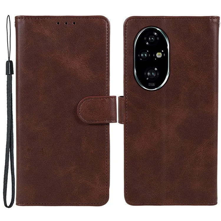 For Honor 200 Pro 5G Wallet Case Calf Texture Leather Phone Cover