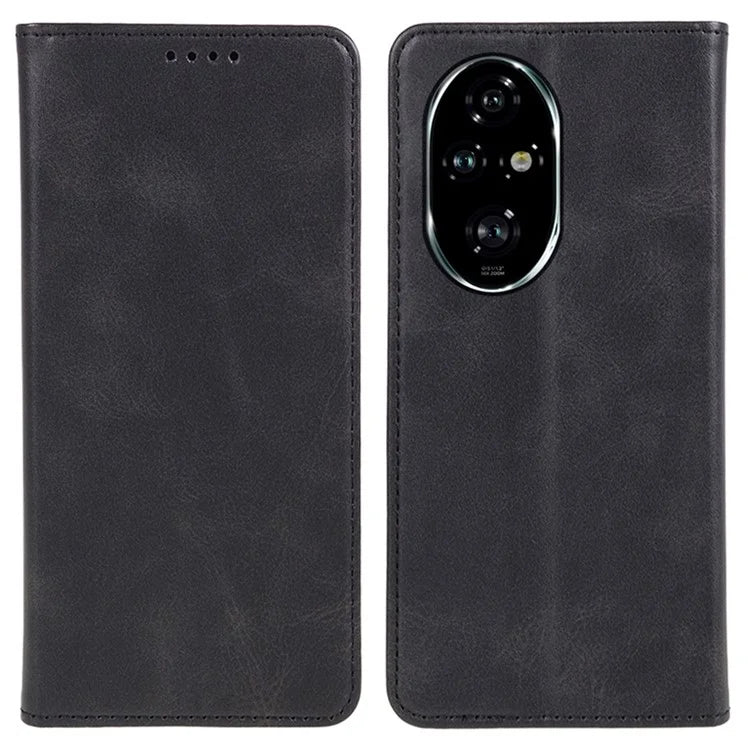 For Honor 200 Pro 5G Case Calf Texture Phone Leather Cover Wallet