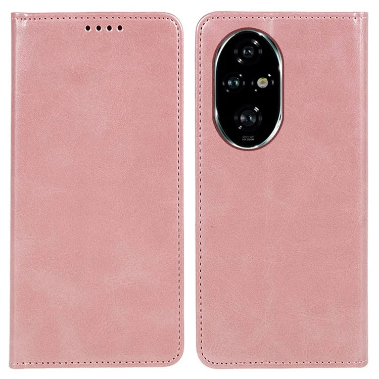 For Honor 200 Pro 5G Case Calf Texture Phone Leather Cover Wallet