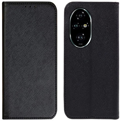 For Honor 200 Pro 5G Case Cross Texture Horizontal Flip Leather Phone Cover