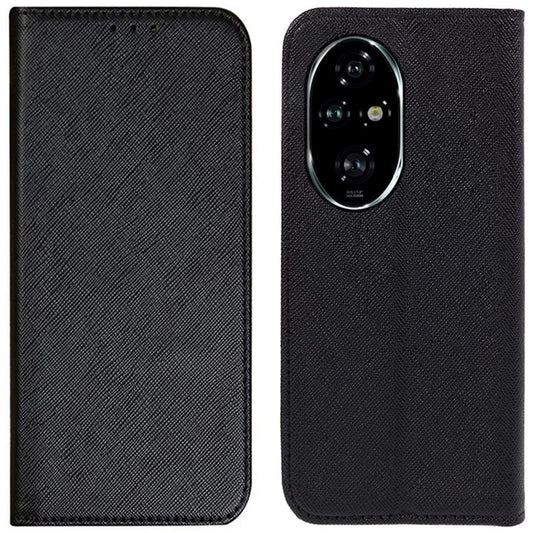 For Honor 200 Pro 5G Case Cross Texture Horizontal Flip Leather Phone Cover