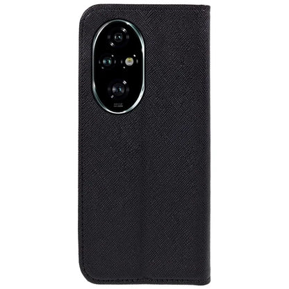 For Honor 200 Pro 5G Case Cross Texture Horizontal Flip Leather Phone Cover