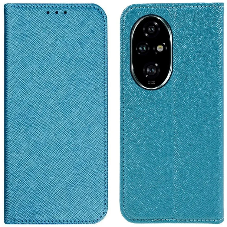 For Honor 200 Pro 5G Case Cross Texture Horizontal Flip Leather Phone Cover
