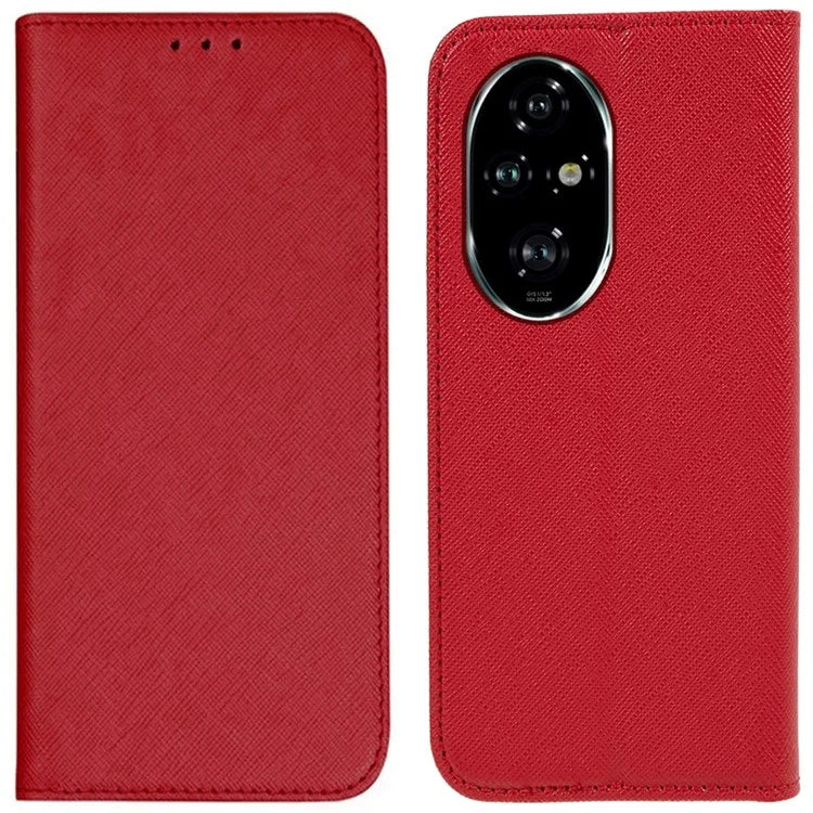 For Honor 200 Pro 5G Case Cross Texture Horizontal Flip Leather Phone Cover