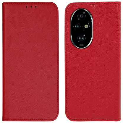 For Honor 200 Pro 5G Case Cross Texture Horizontal Flip Leather Phone Cover