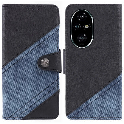 For Honor 200 Pro 5G Case Crazy Horse Texture Splicing Leather Wallet Phone Cover