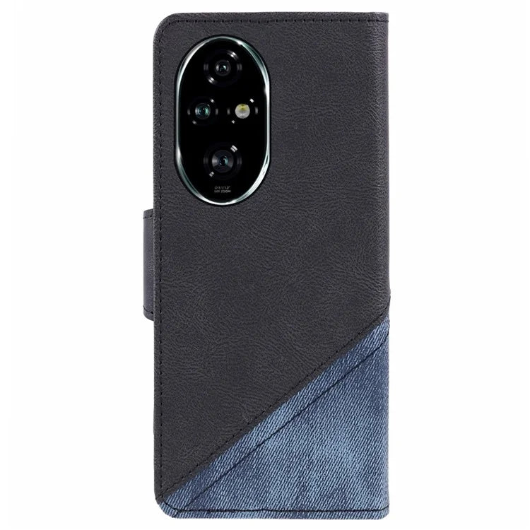 For Honor 200 Pro 5G Case Crazy Horse Texture Splicing Leather Wallet Phone Cover