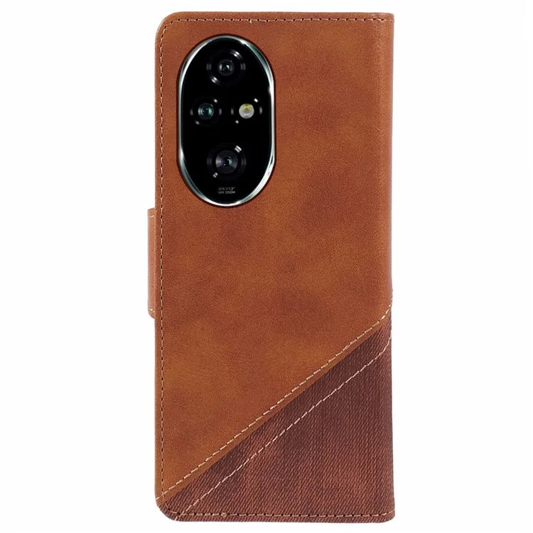 For Honor 200 Pro 5G Case Crazy Horse Texture Splicing Leather Wallet Phone Cover