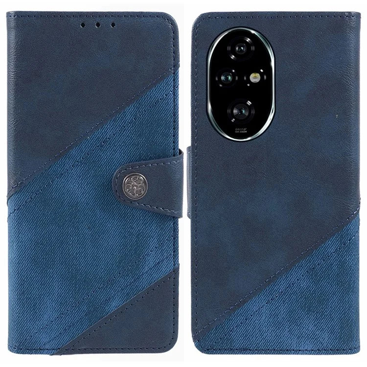 For Honor 200 Pro 5G Case Crazy Horse Texture Splicing Leather Wallet Phone Cover