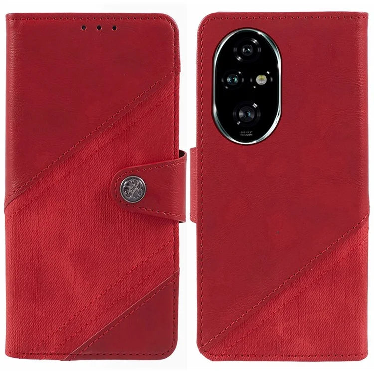 For Honor 200 Pro 5G Case Crazy Horse Texture Splicing Leather Wallet Phone Cover