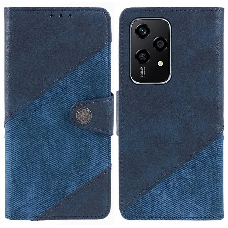 For Honor 200 Lite Case Wallet Leather Splicing Phone Cover Crazy Horse Texture
