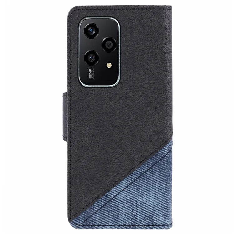 For Honor 200 Lite Case Wallet Leather Splicing Phone Cover Crazy Horse Texture