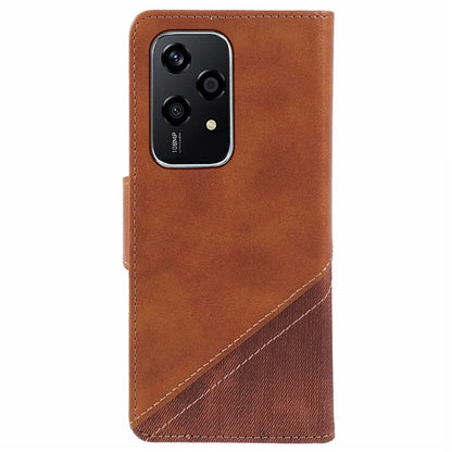 For Honor 200 Lite Case Wallet Leather Splicing Phone Cover Crazy Horse Texture