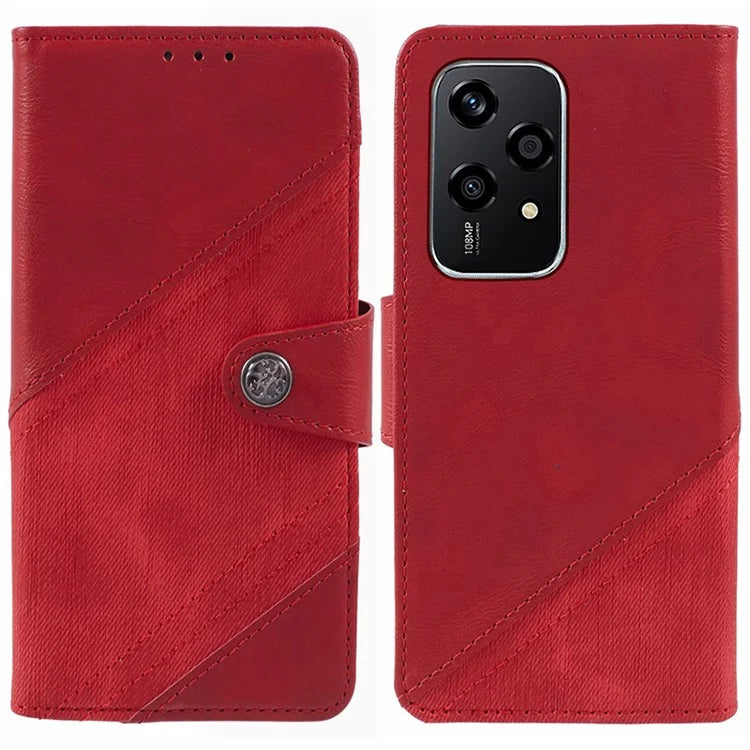For Honor 200 Lite Case Wallet Leather Splicing Phone Cover Crazy Horse Texture