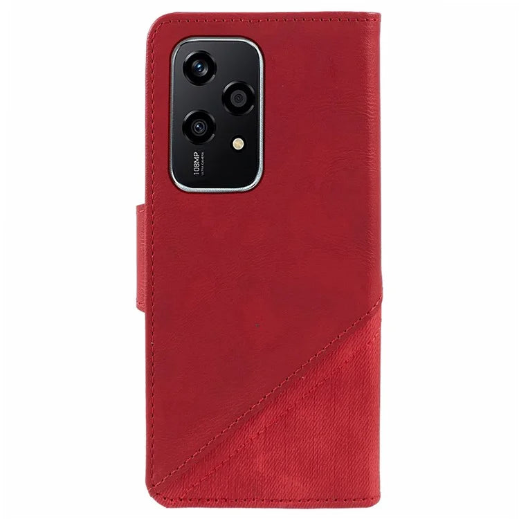 For Honor 200 Lite Case Wallet Leather Splicing Phone Cover Crazy Horse Texture