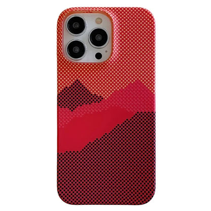 For iPhone 15 Pro Case Water Transfer Printing Luminous Hard PC Phone Cover
