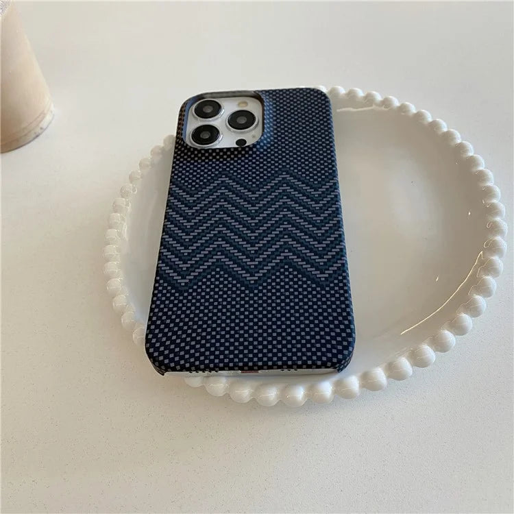 For iPhone 15 Pro Case Water Transfer Printing Luminous Hard PC Phone Cover