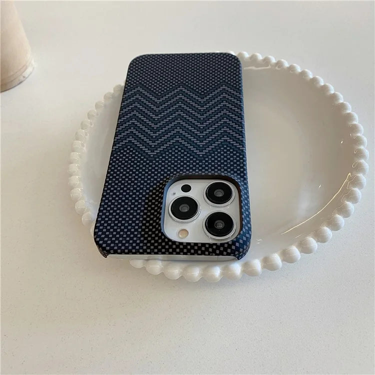 For iPhone 15 Pro Case Water Transfer Printing Luminous Hard PC Phone Cover