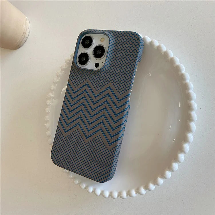 For iPhone 15 Pro Case Water Transfer Printing Luminous Hard PC Phone Cover