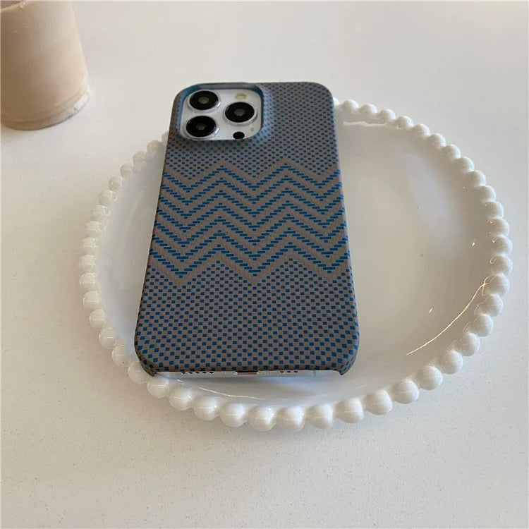 For iPhone 15 Pro Case Water Transfer Printing Luminous Hard PC Phone Cover